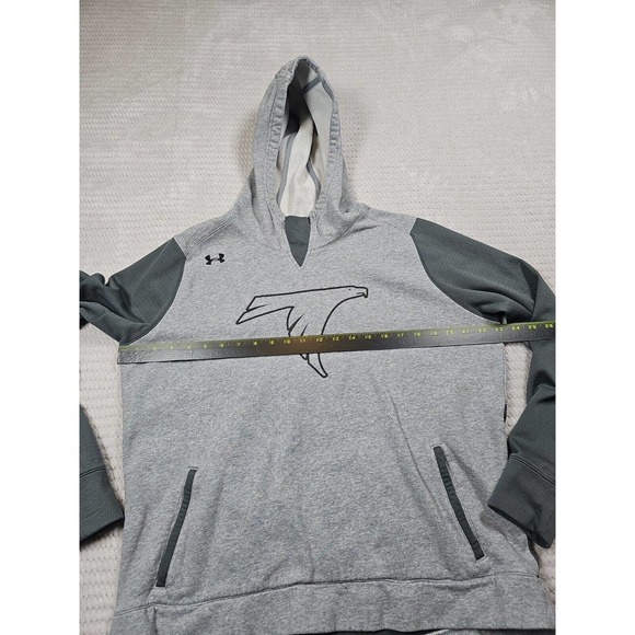 Atlanta Falcons Sweatshirt Womens Large Under Armour Gray Hooded Pockets - Picture 5 of 8